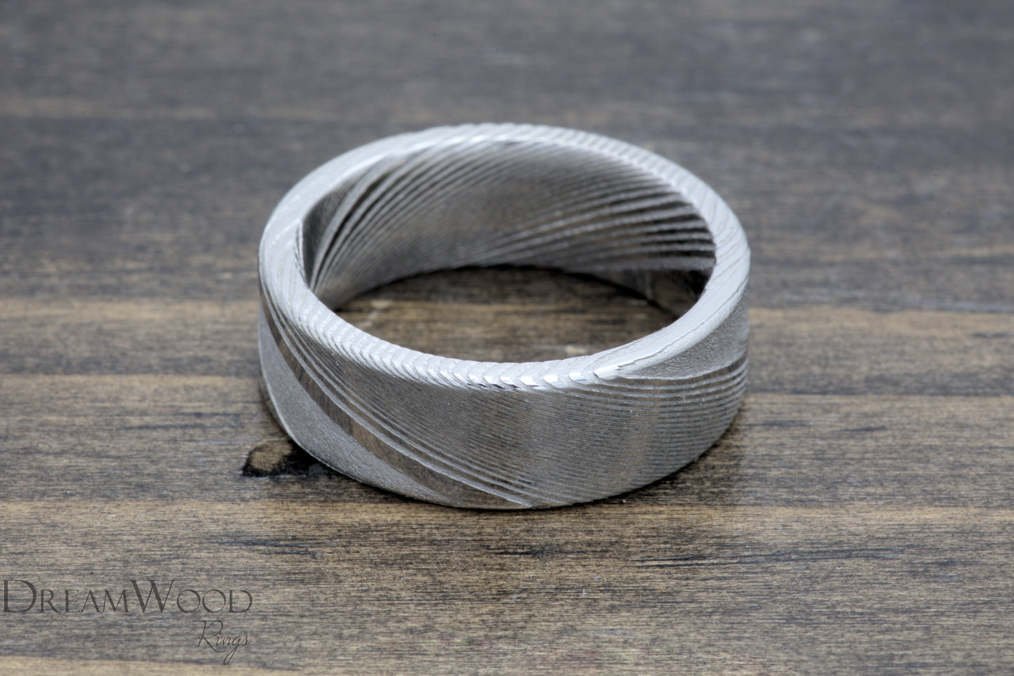Pipe Cut Stainless Damascus Steel - 8mm