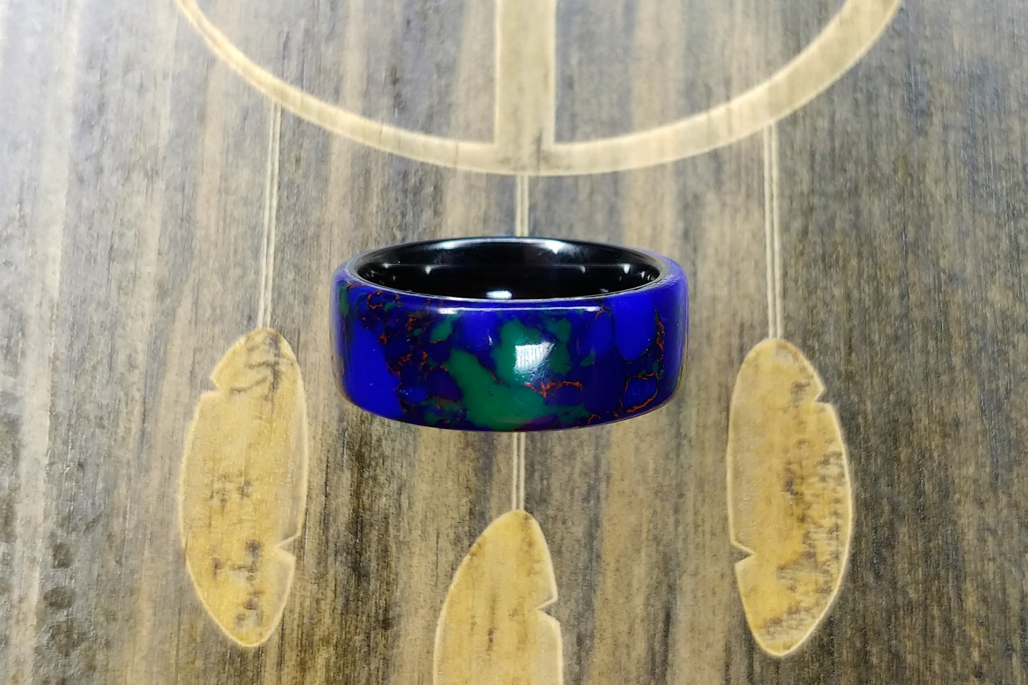 Azurite Malachite TruStone - Black Ceramic core