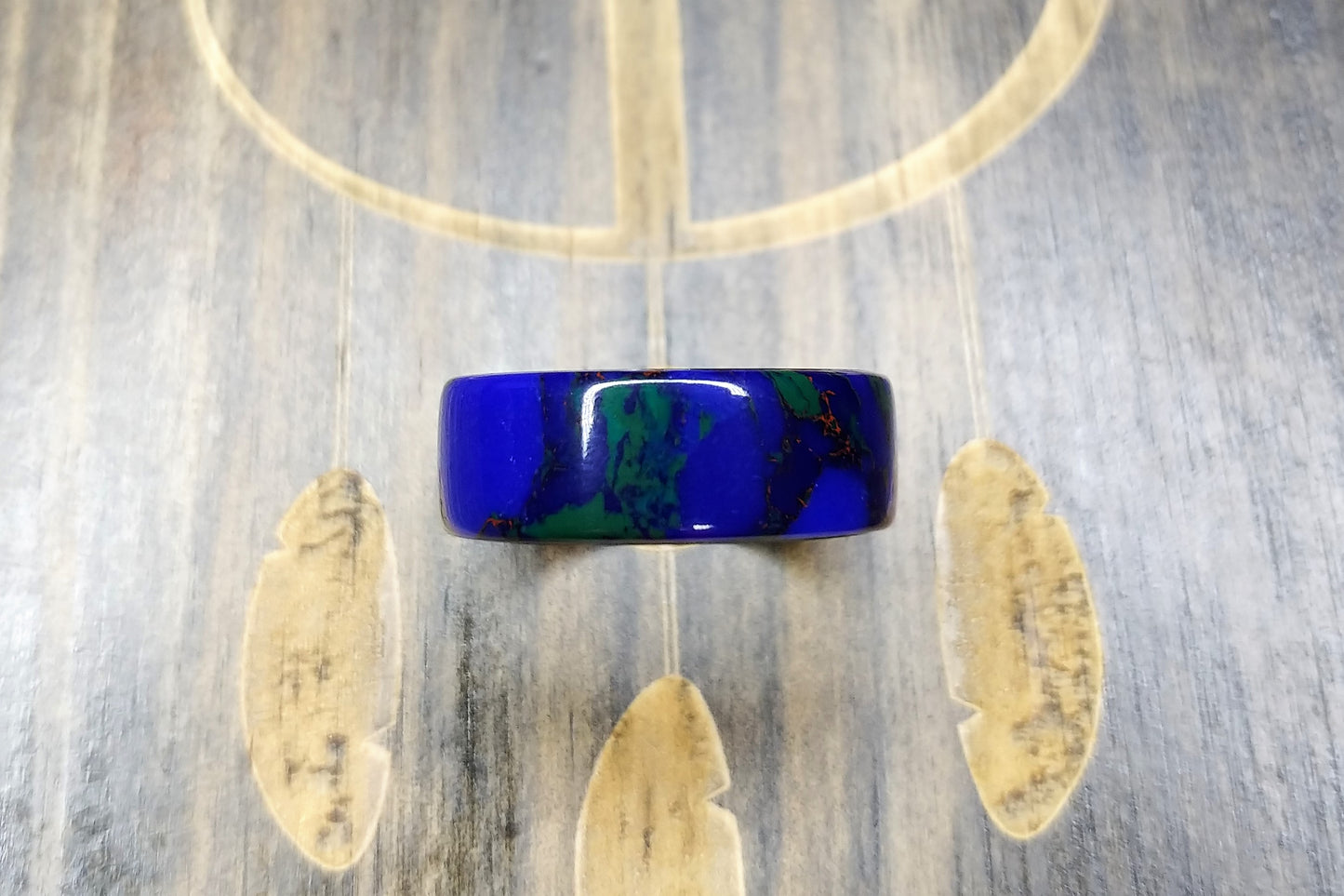 Azurite Malachite TruStone - Black Ceramic core