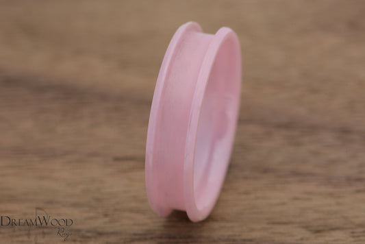 Pink Ceramic Ring Blank | 6mm Width - DreamWood Rings Supplies
