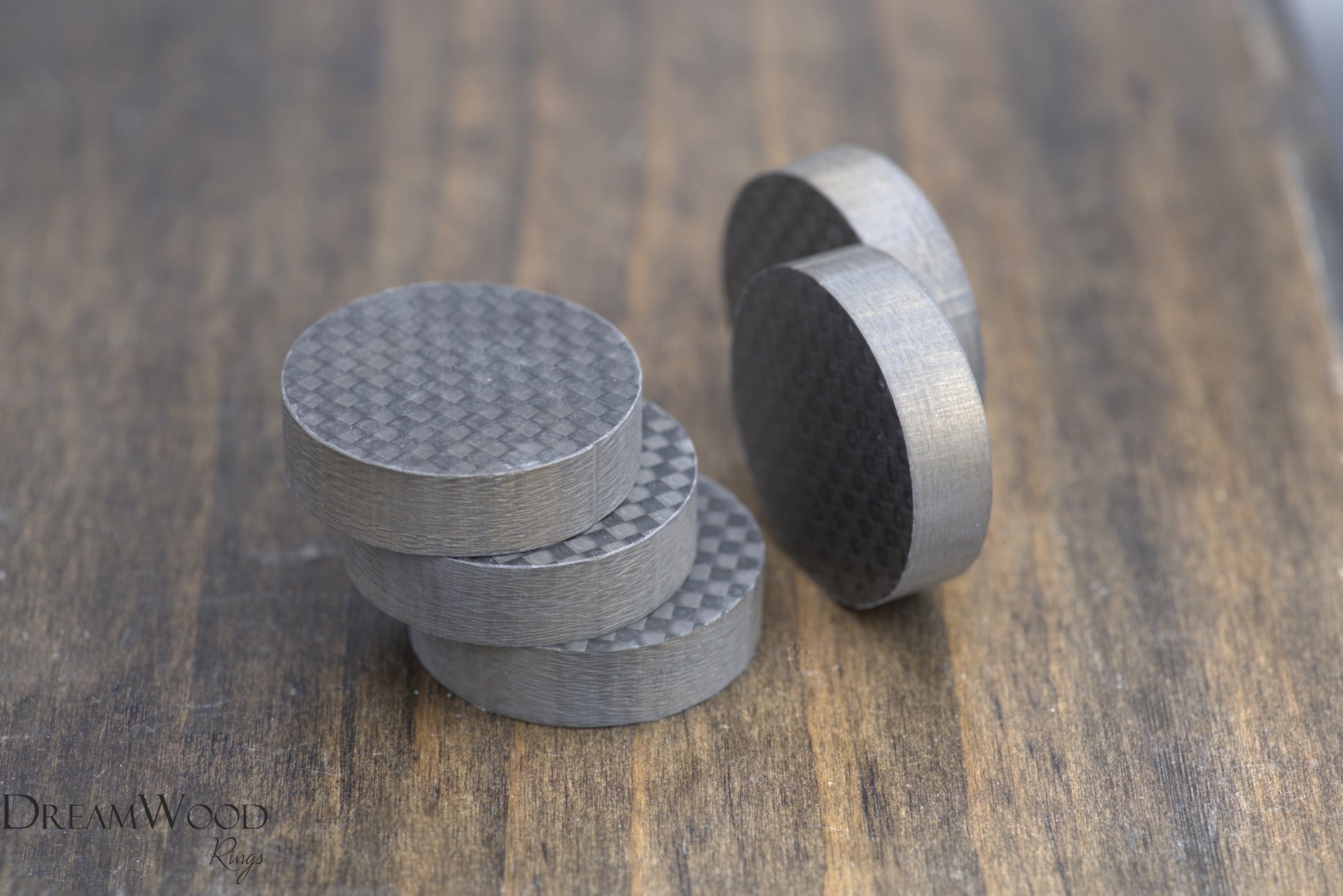 Carbon Fiber Blank | Tight waves - DreamWood Rings Supplies