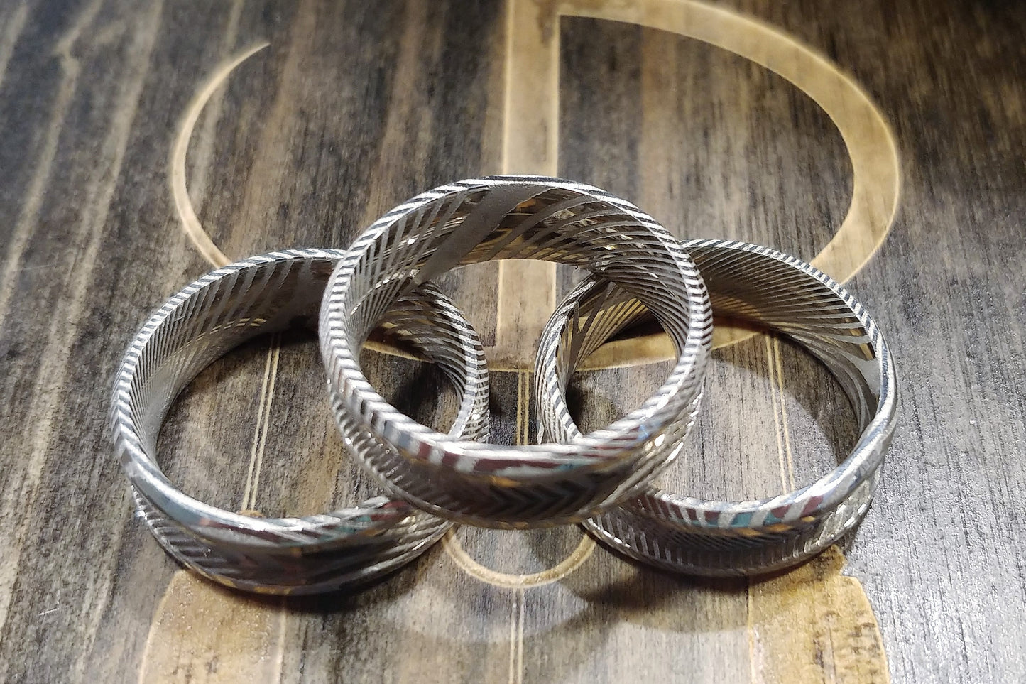 Damascus Stainless blank - DreamWood Rings Supplies