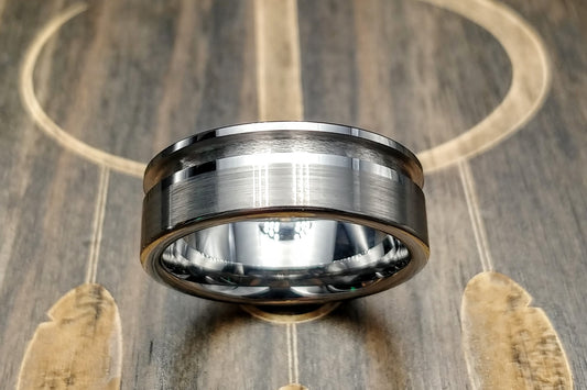 Off centered Tungsten - 8mm - DreamWood Rings Supplies