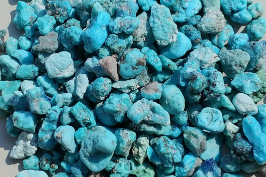 Genuine turquoise nuggets 1 oz | Copper Enhanced - DreamWood Rings Supplies