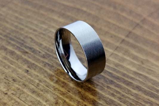 Flat Stainless Core - 8mm-6mm-4mm - DreamWood Rings Supplies