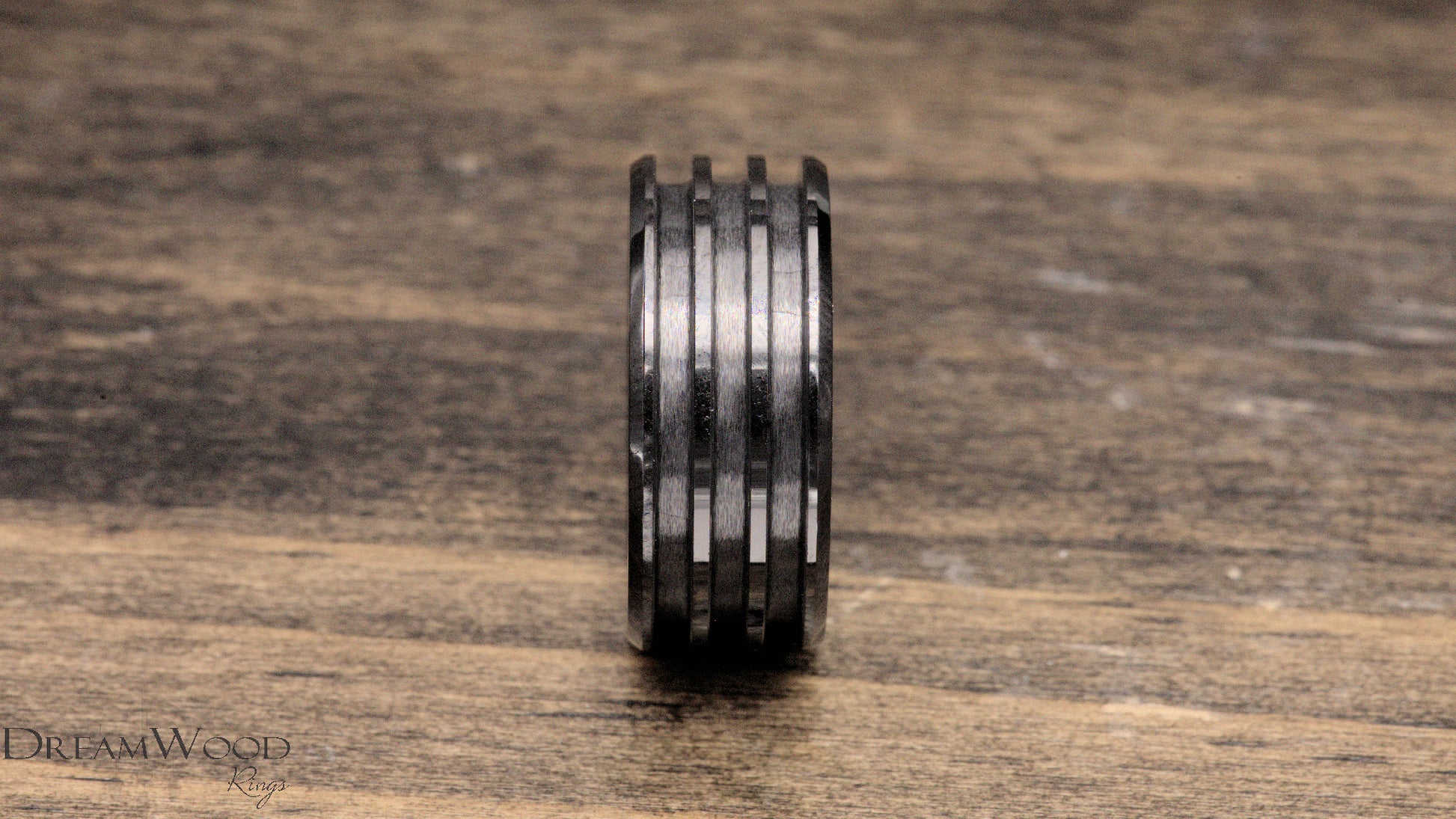 3 channel Black Ceramic | 8mm - DreamWood Rings Supplies