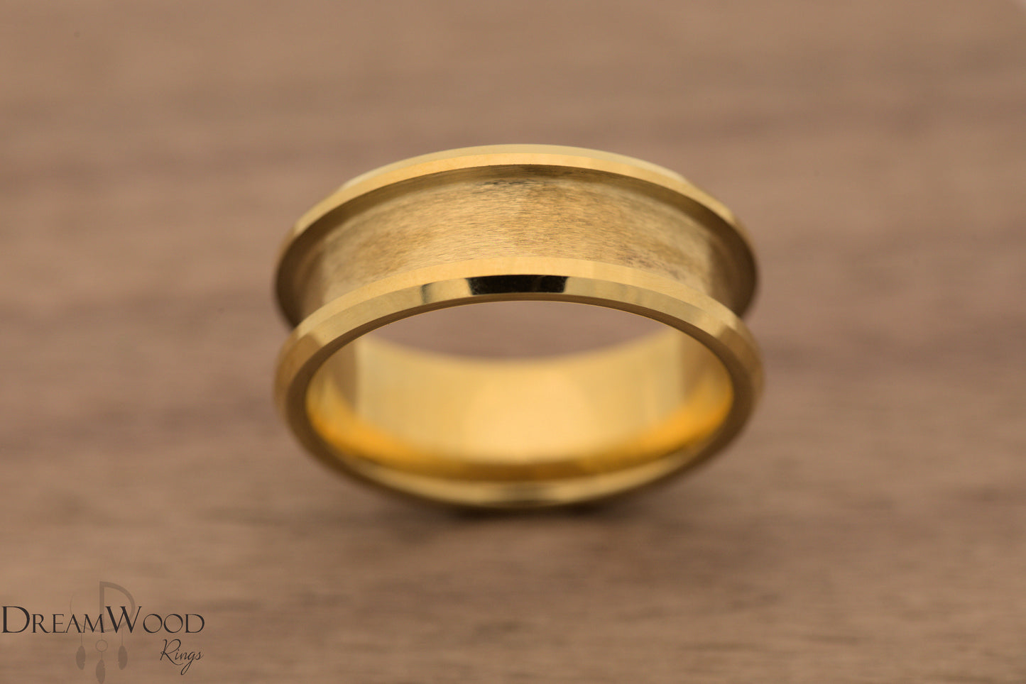 Gold Channel Tungsten | 8mm - DreamWood Rings Supplies