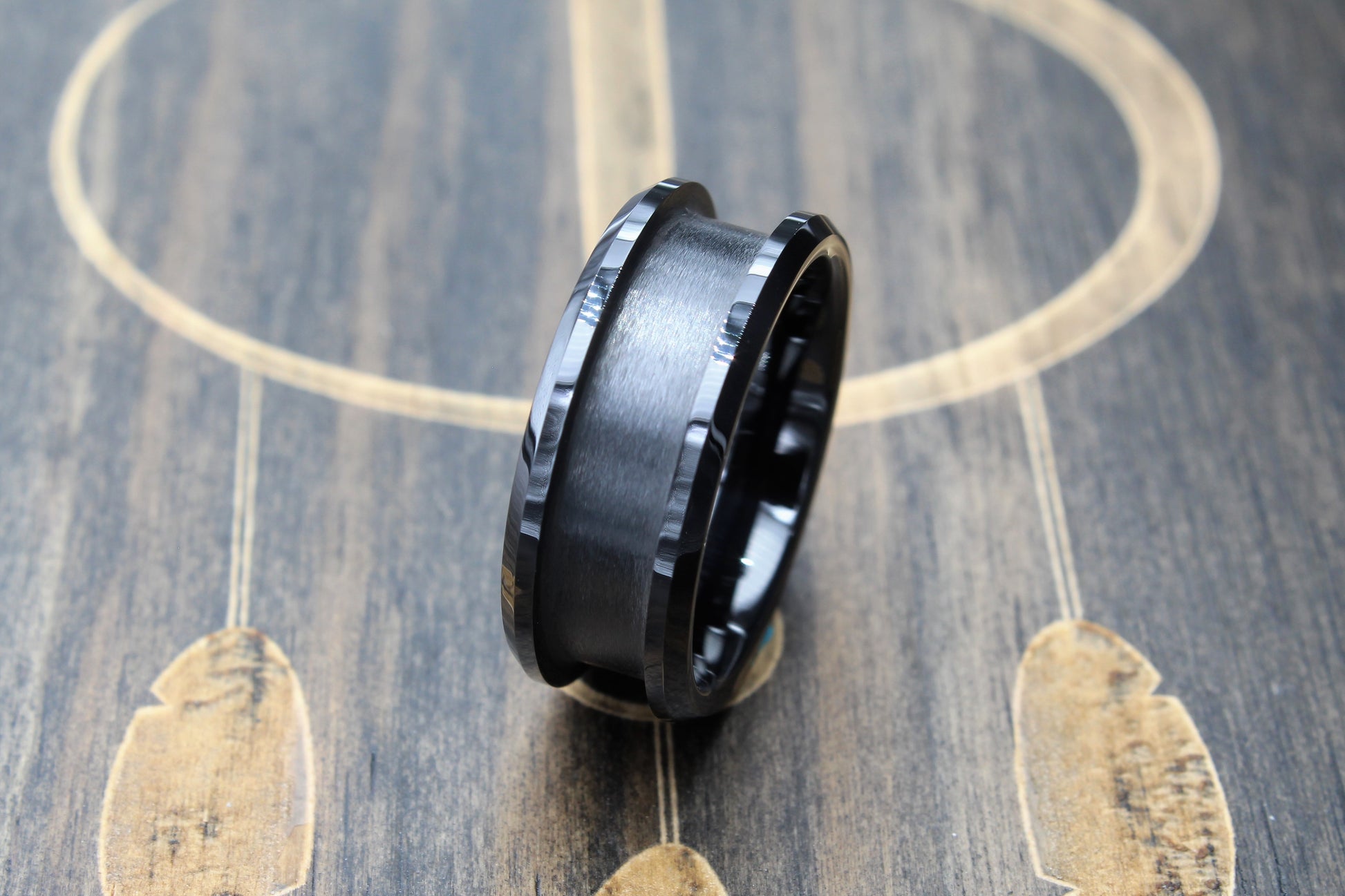 Black Ceramic Ring Blank 6mm - 8mm - DreamWood Rings Supplies