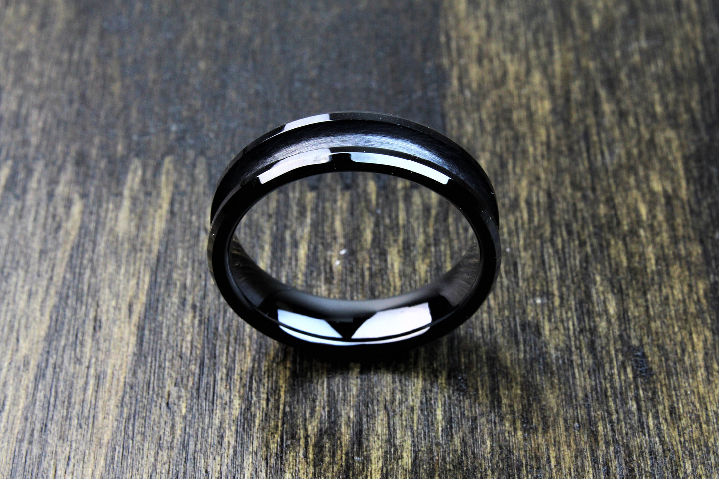 Black Ceramic Ring Blank 6mm - 8mm