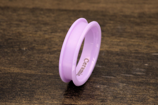 Purple Ceramic Ring Blank | 6mm Width