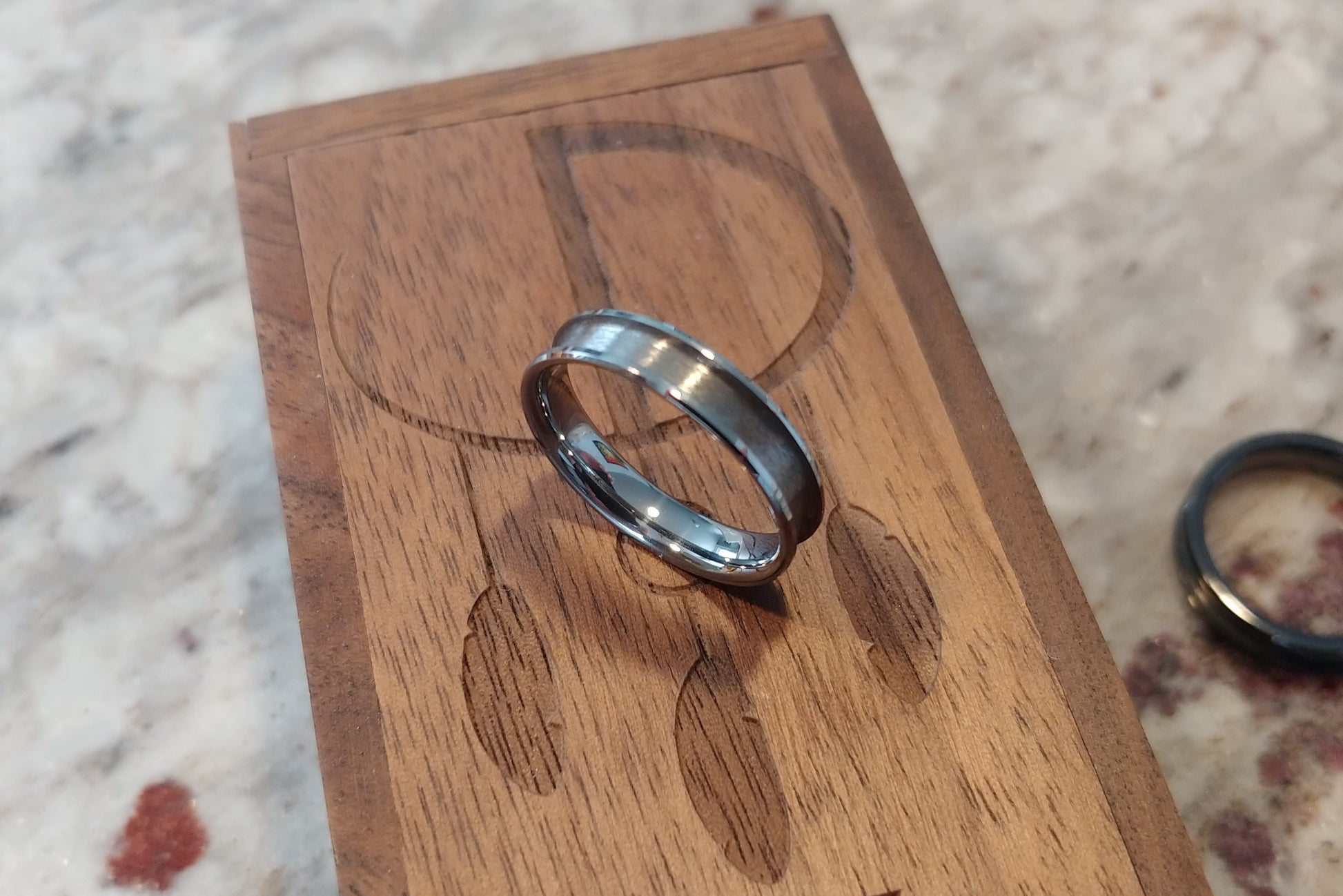 4MM Bands - Tungsten and Ceramic - DreamWood Rings Supplies